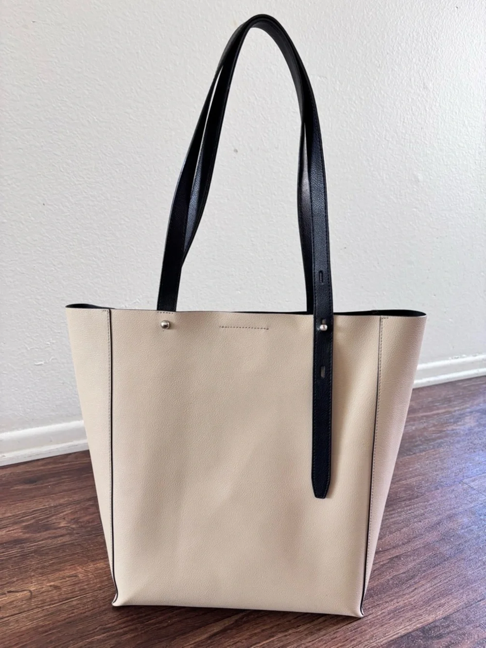 Rebecca Minkoff Stella North South Leather Tote Bag - Ivory / Cream